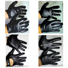 Mens Leather Gloves LOT x4 Custom-made TO Your size Police Driving Dress Bluf 🧤