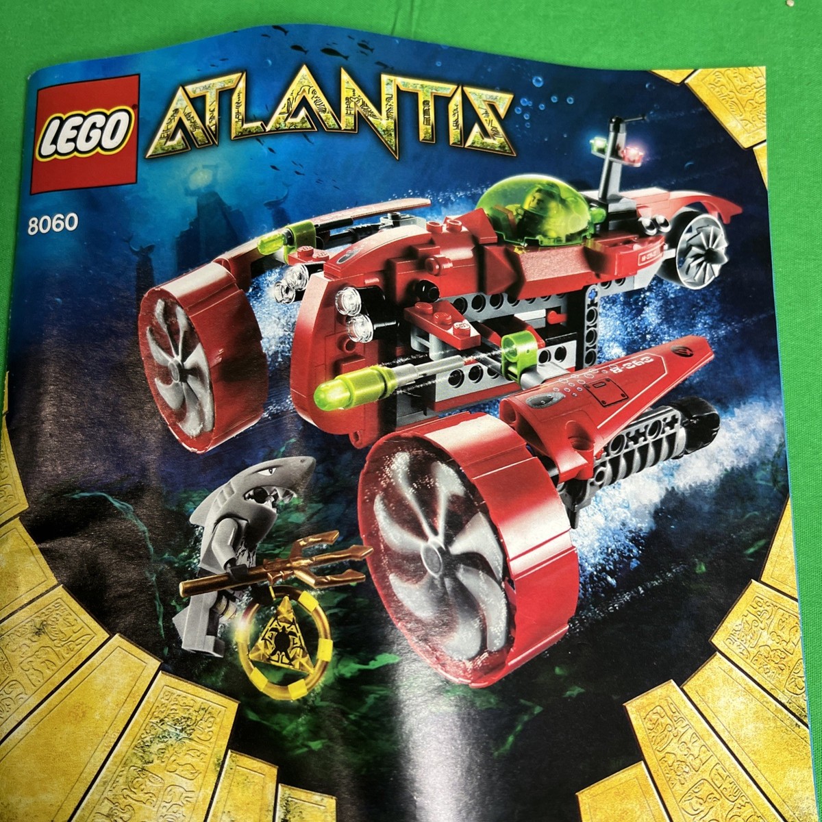 LEGO Atlantis: Typhoon Turbo Sub (8060). Complete Set With Manual