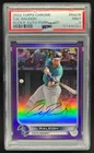 2022 Topps Chrome Cal Raleigh Rookie Auto RC Purple Refractor Rookie #/250 PSA 9