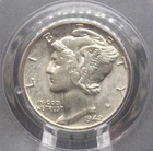1942 "D" Mercury SILVER Dime 10c PCGS MS66 FB #931 *FULL BANDS* Gem BU ECC&C Inc
