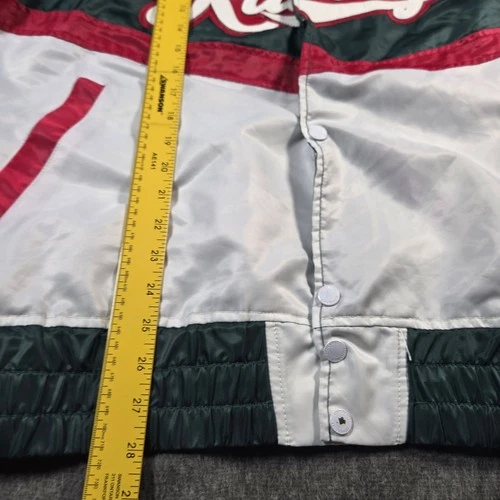 Copper Rivet Racing Bomber Jacket Mens XL Green White Speed Freak Streetwear image 10