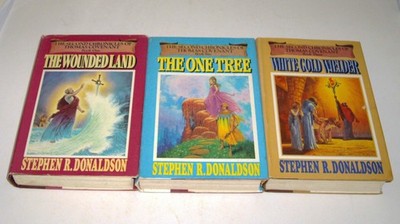 Lot Set 3 The Second Chronicles of Thomas Covenant Books Stephen Donaldson HC