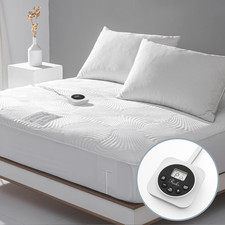 Twin XL Size Electric Heated Mattress Pad - Bed Warmer with Memory  Preheat Fun