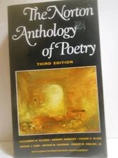 NORTON ANTHOLOGY OF POETRY By Alexander Allison *Excellent Condition*