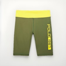 Polo Ralph Lauren Logo Stretch Interlock Bike Short Big Girl Size L 12-14 NWT
