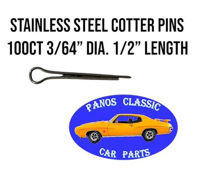 Cotter Hair Pins Wire 3/64'' Diameter 1/2'' Length Stainless Steel 100pc Set #849