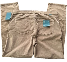 NWT JAG Jeans Women’s Ruby Corduroy Mid Rise Straight Leg Jeans 18Wide Brown