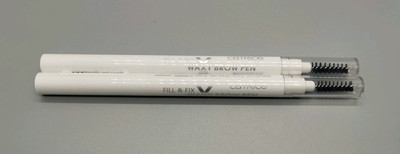 2x Catrice: FILL&FIX Waxy Brow Pen-Waxiger Augenbrauenstift mit Bürste 2x 0,25 g