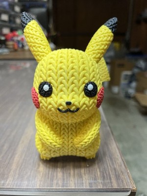 Pokemon Pikachu 3D Printed Crochet Style   6  Collectible