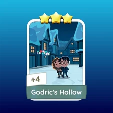 Monopoly 3 🌟Stars Sticker   GODRIC'S HOLLOW 😎 💀