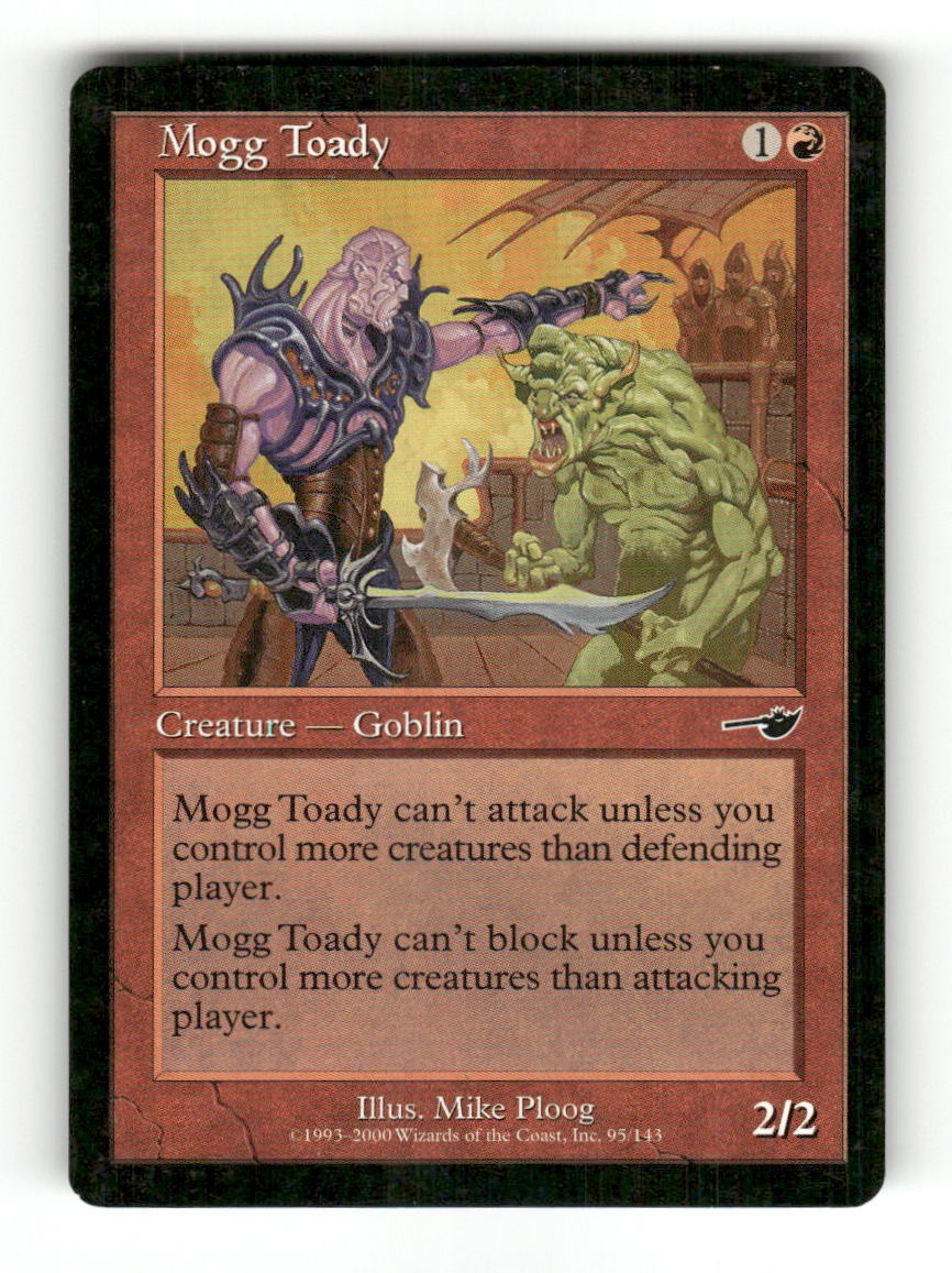 Mogg Toady 95 Common Nemesis Magic: The Gathering Near Mint