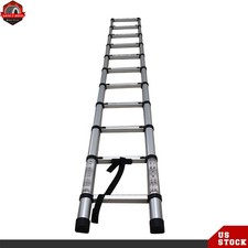 10.5FT Aluminum Extension Telescoping High Quality Lightweight Step Ladder
