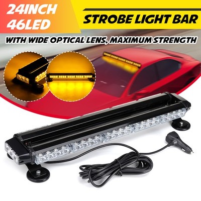 46x Dach Bernstein Lichtleiste Strobe Beacon Erholung Warnung Blitz* blinkendes