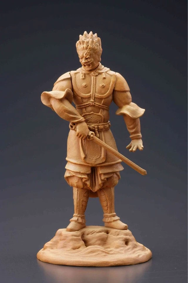 Juego de figuras Kaiyodo Japón's Treasure Buddha II talla en madera ABS PVC usado Foto 3 de 4