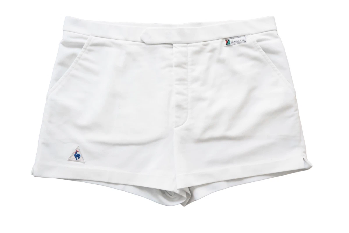 Short Le Coq Sportif Vintage Tennis Bleu Marine - Taille S Années 80, Occasion Très Bon état