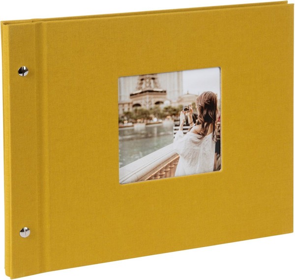 Goldbuch Schraubalbum Bella Vista Senf 30X25 Cm 40 Schwarze Seiten-image
