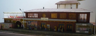 Faller Bahnhof Cortina H0 neu aufgebaut viele Details DER LUXUSBAHNHOF DER 60er