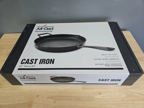 All-Clad Enameled Cast Iron 12 Inch Skillet Pan Induction Oven Safe
