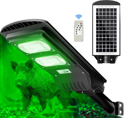 Solar Green Hog Hunting Lights with Remote & Motion Activation, 19'' Bracket Incl
