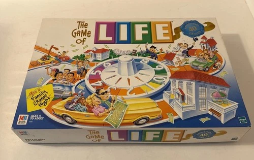Vintage The Game of Life 40th Anniversary Ed (1999) by Milton Bradley - Complete
