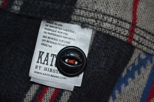 Hiroshi Kato The Anvil Tribal Brushed Shirt Jacket S Made in USA image 9