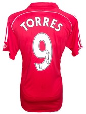 FERNANDO TORRES SIGNED LIVERPOOL 2006/08 HOME SHIRT (ACG CERT AG19345)