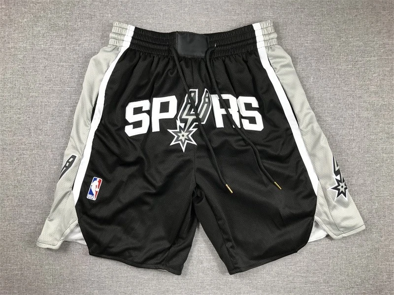Short De Basket NBA Spurs - Cousu Classique - Homme S-2XL - Polyester