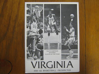 1981-82 Virginia Cavaliers Women's Basketball Prospectus (DEBBIE