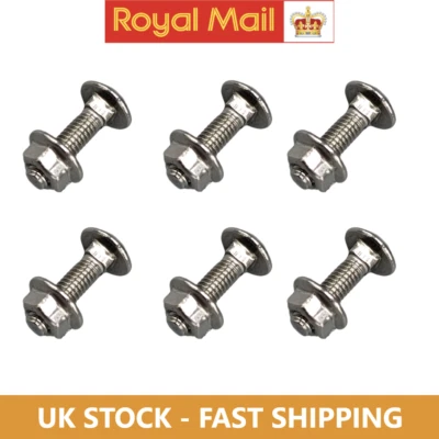 Paquete de seis pernos de carro de gabinete arcade Konami Windy para panel de control