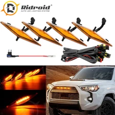 4PCS Raptor Style Amber Grille LED Lights For 2014-2021 Toyota 4Runner