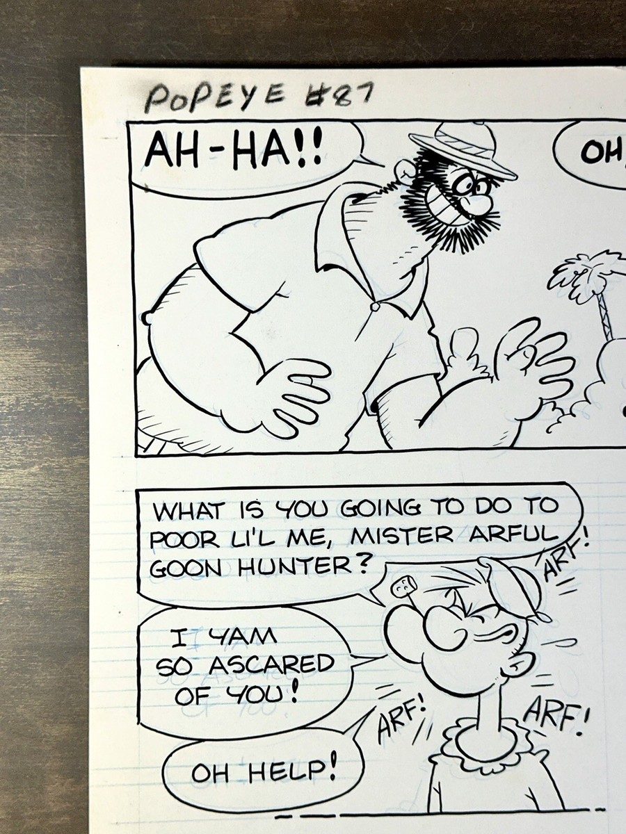Bud Sagendorf Original Popeye The Sailor #87 Comic Book Interior