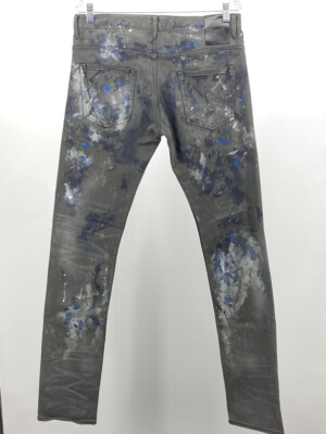 Fagassent Toshiki Aoki size 33 Jesus Cut Denim Paint Fagassent Toshiki Aoki size 33 Jesus Cut Denim Paint