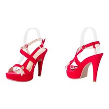 Sandalias De Tacon Cono ,Alto 4.7" (12 cm) Plataforma 0.8" (2cm)