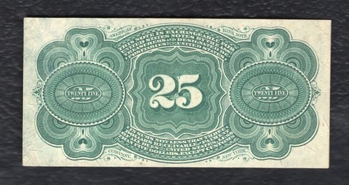 FR. 1303 25 CENTS FOURTH ISSUE FRACTIONAL CURRENCY NOTE CHOICE UNCIRCULATED - Picture 2 of 2