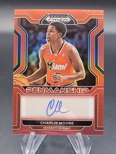 2022-23 Prizm Draft College Penmanship Prizms Red #19 Charlie Moore Auto /199
