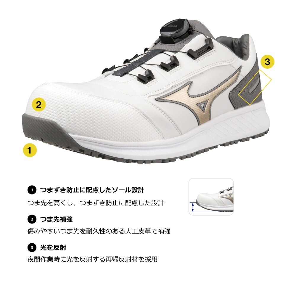Mizuno Almighty SU 51 L BOA 3E Unisex Working Safety Shoes 2023