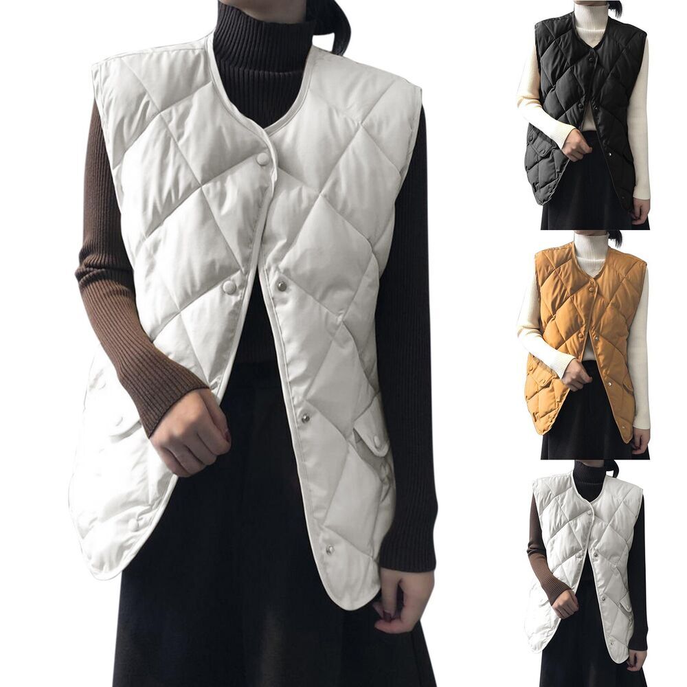 Chaqueta de algodón de otoño e invierno para mujer chaleco corto diamantes a cuadros chaqueta de algodón