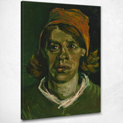 Frauenkopf Vincent van Gogh, vvg224 Leinwandbild