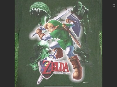 1998 Legend Of Zelda Ocarina Of Time Nintendo T shirt Vintage vtg