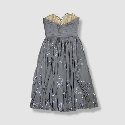 grey plisse dress Yours Women's Curve Silver Metallic Plisse Dress Size 14