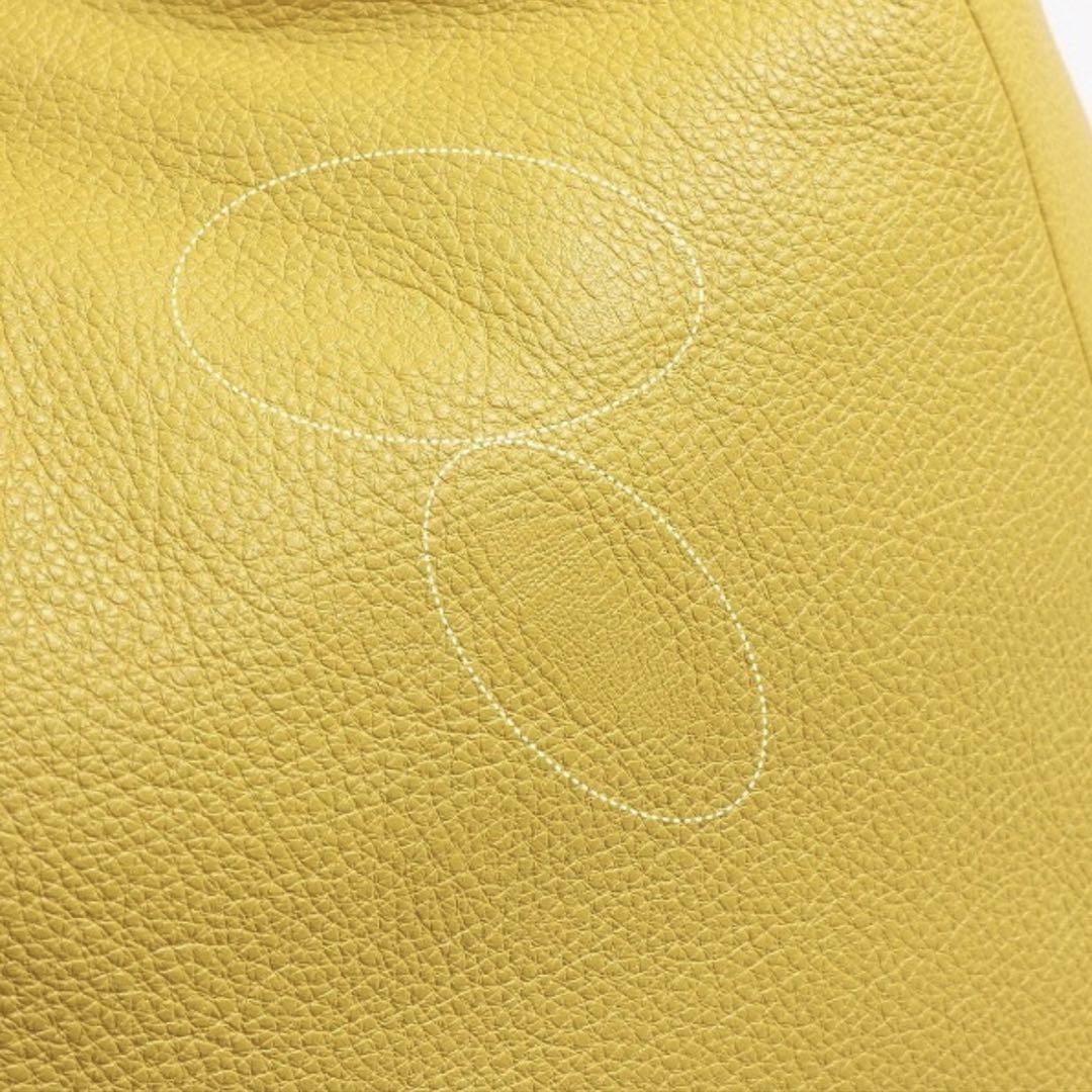 FURLA Handbag Shoulder Bag A4 Logo Leather Yellow… - image 8