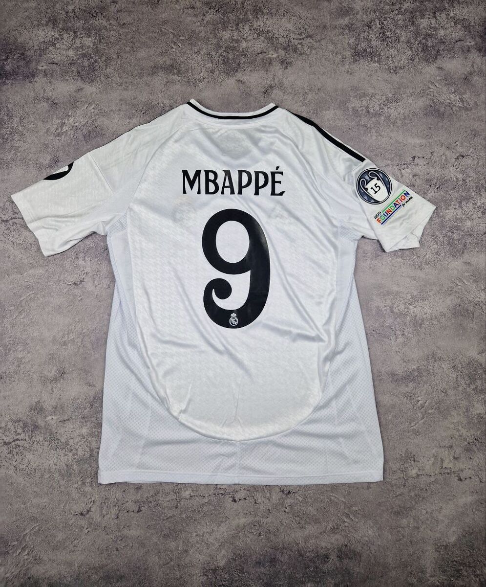 Adidas Real Madrid Soccer Jersey 9# Mbappe 2024/25 Home Adidas Real Madrid Soccer Jersey 9# Mbappe 2024/25 Home