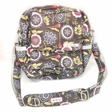 Ju Ju Be Diaper Bag Floral Print Cross Body Baby Changing Should Carry Bag