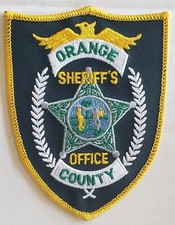 VINTAGE ORANGE COUNTY SHERIFFS OFFICE POLICE UNIFORM SHOULDER PATCH EMBROIDERED