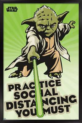 Star Wars: Saga - Yoda Social Distancing Poster | eBay