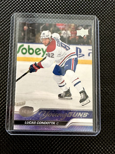 2023-24 Upper Deck Series 2 Lucas Condotta Young Guns Rookie Canadiens #484