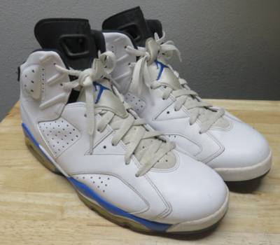 Nike Air Jordan 6 Sport Blue Size 13 Shoes 384664 107 - missing back loops Nike Air Jordan 6 Sport Blue Size 13 Shoes 384664 107  main image 4