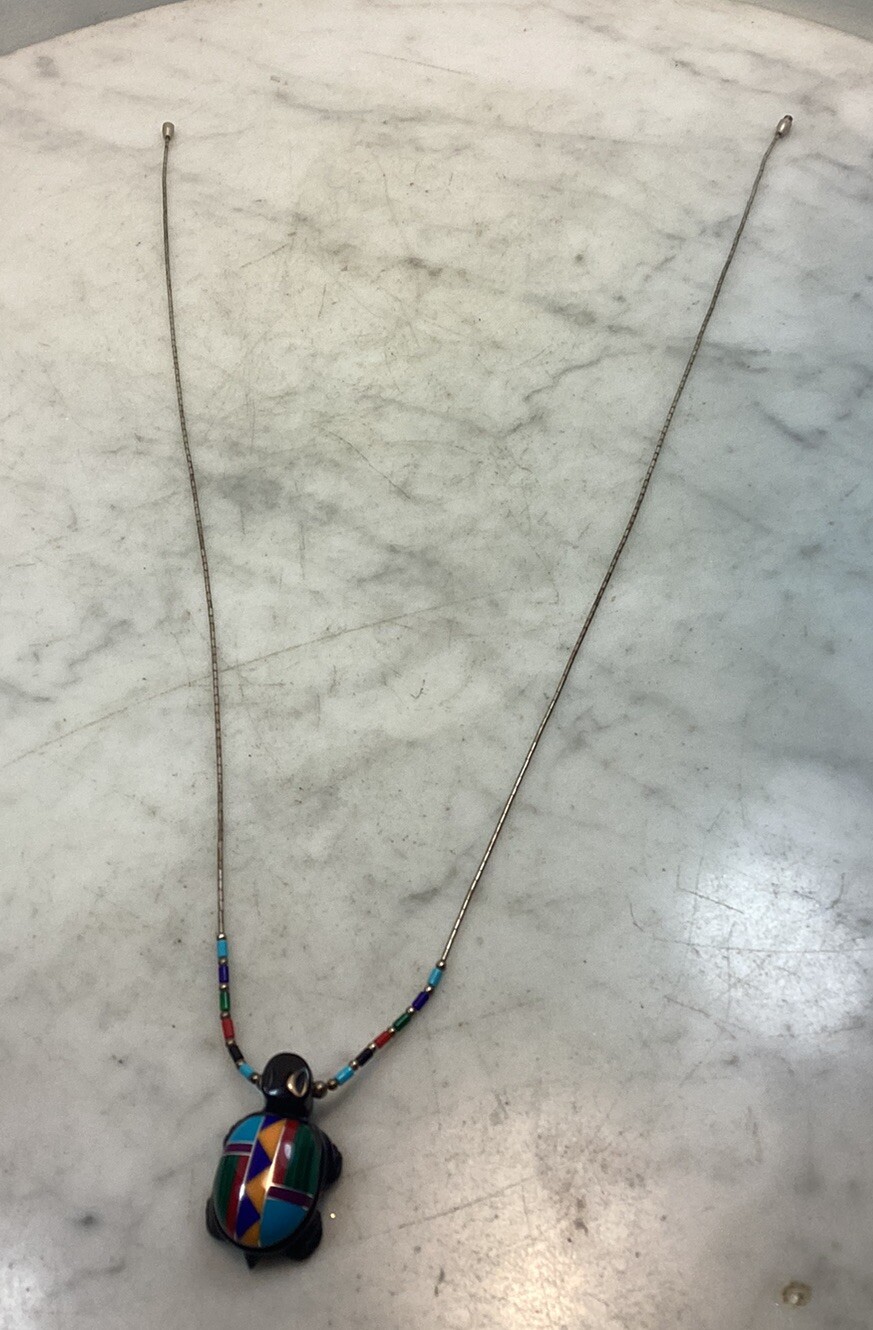 VTG Southwest Liquid Sterling Silver Multi Stone … - image 15