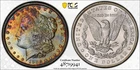 1885 $1 Morgan Silver Dollar - Pretty Toning ~ PCGS MS65