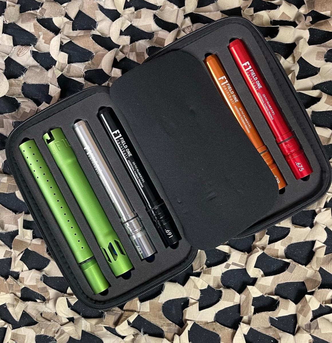Kit De Barils Field One Acculock 8 Pièces - Filetage Autococker, Couleur Orange Poussière (Neuf)